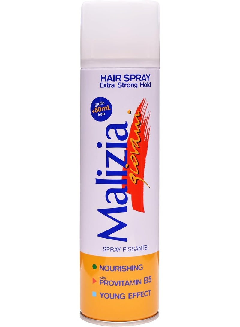 Hair spray from Malizia for all hair types, 250 ml